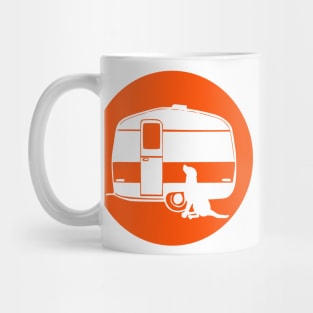 ALL YOU NEED A DOG A CARAVAN ORANGE Mug